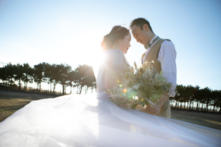 いなげの浜にて　＊洋装＆和装 スタジオ＆ロケ２着プラン＊