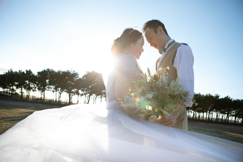 いなげの浜にて　＊洋装＆和装 スタジオ＆ロケ２着プラン＊