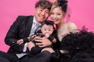 家族3人のウェディングフォト♪　＊洋装1着　スタジオ撮影プラン＊