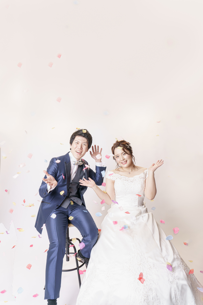 フラワーシャーで祝福!