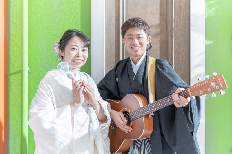 おふたりらしいショット