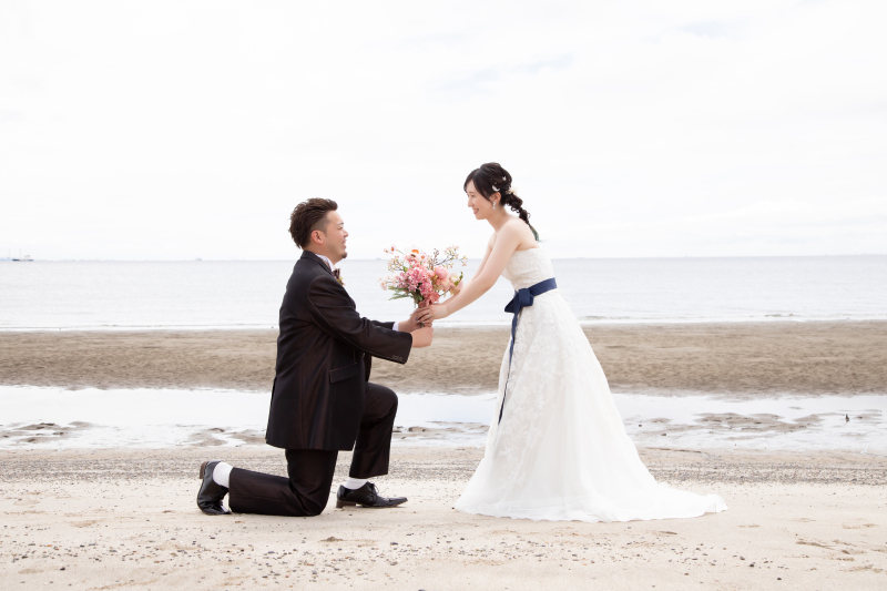 海辺で伝える特別な想い