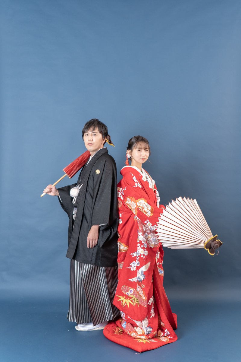 ネイビーのカラーウォールで