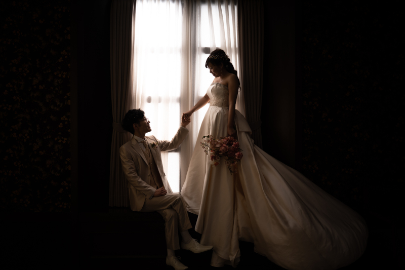  窓から差し込む光を使って