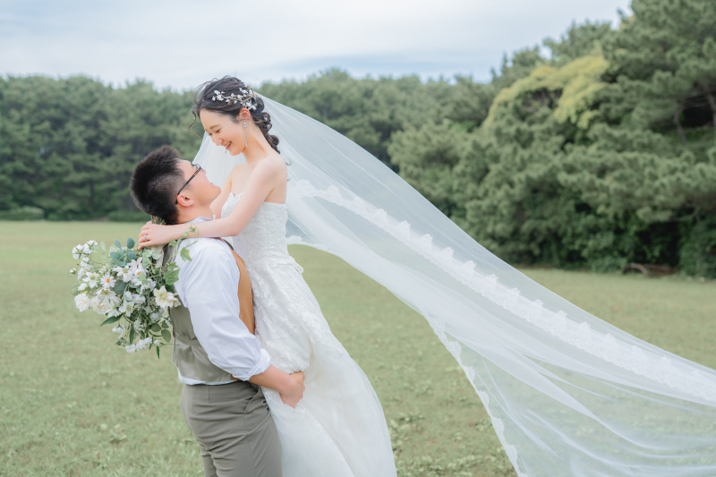 ベールを付けて♪