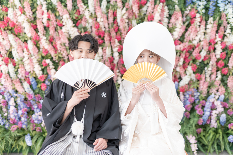 お顔隠しショット