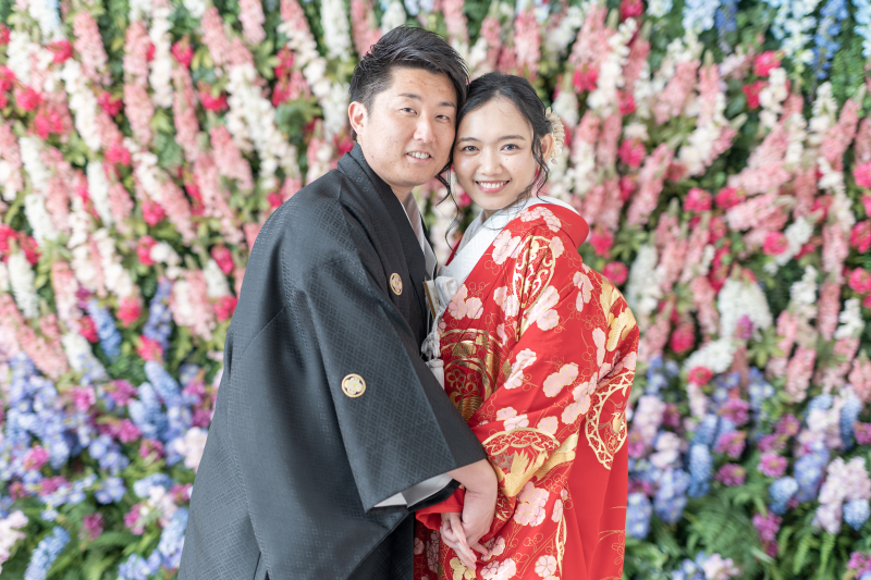 色鮮やかな花々に包まれる笑顔♡