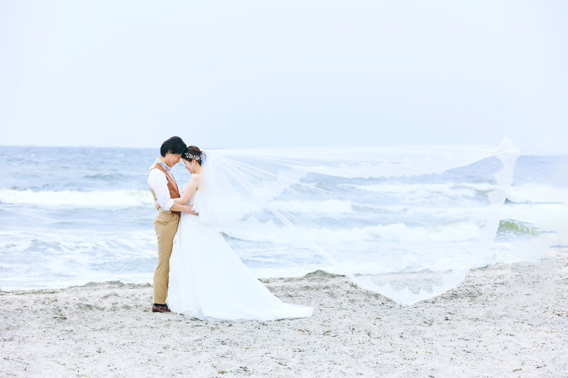 ロングヴェールが素敵