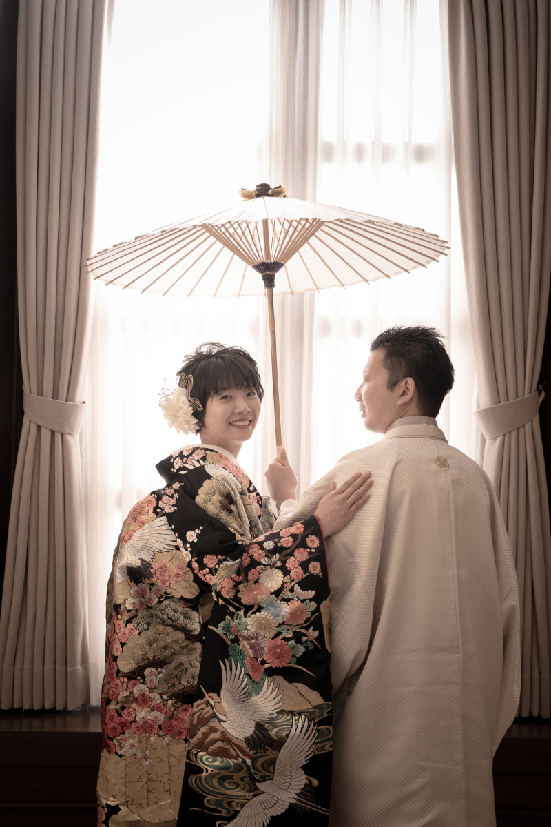 ご新婦様だけ振り向いて♪