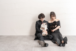 ブラックコーディネート×ペットと一緒に　＊洋装　スタジオ1着プラン＊