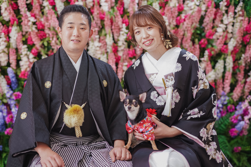 家族そろっての記念撮影