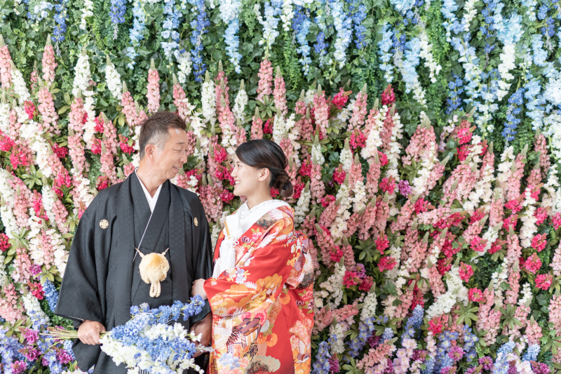 お揃いのルピナスを