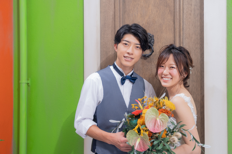 ブーケもアクセントに