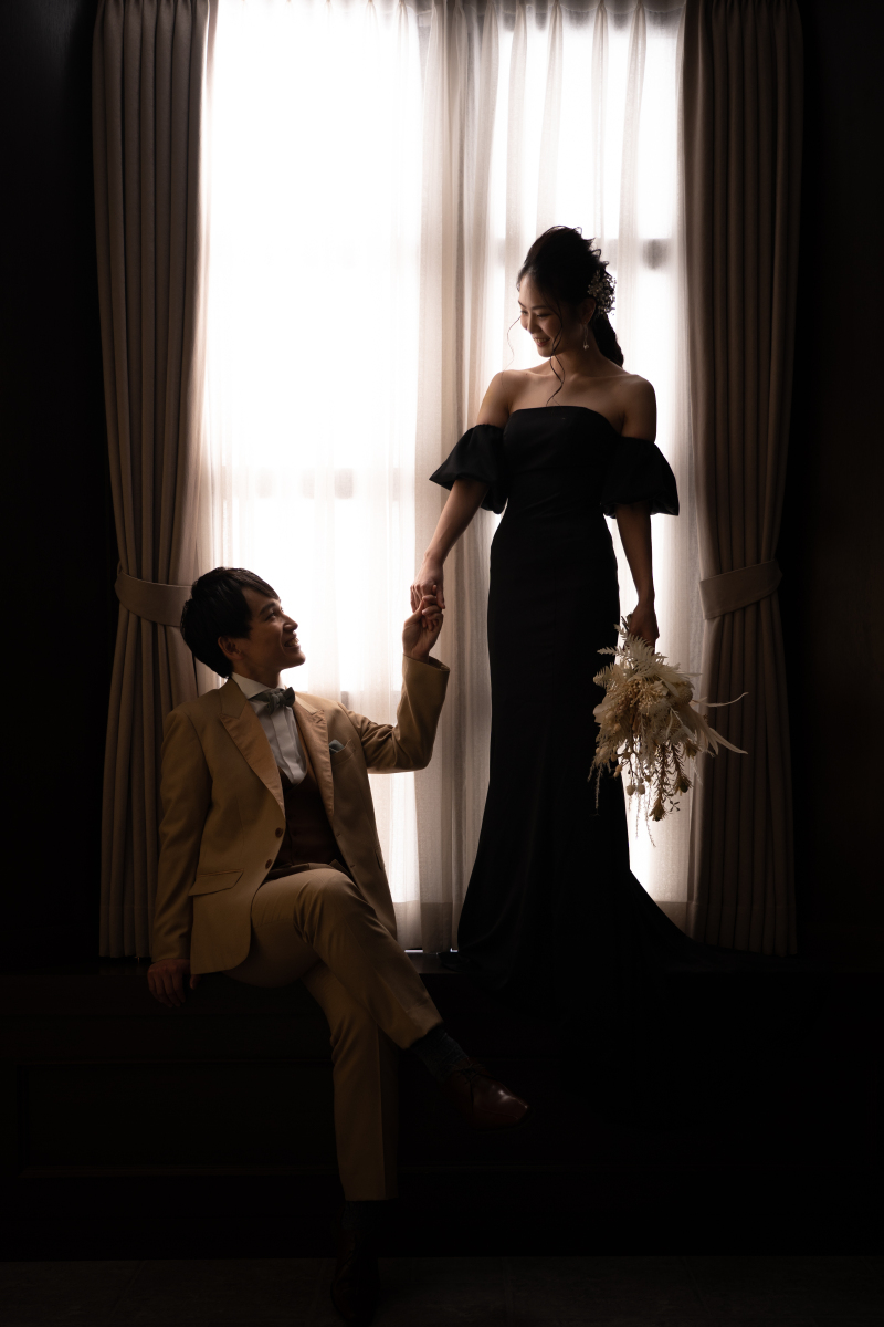 窓からの光を使って