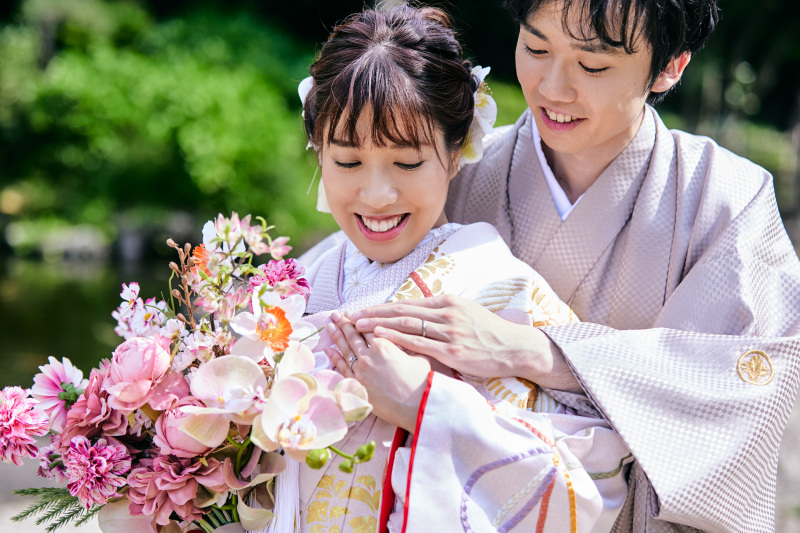  手を取り合って1枚！