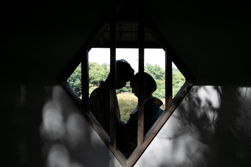 シルエット風にも