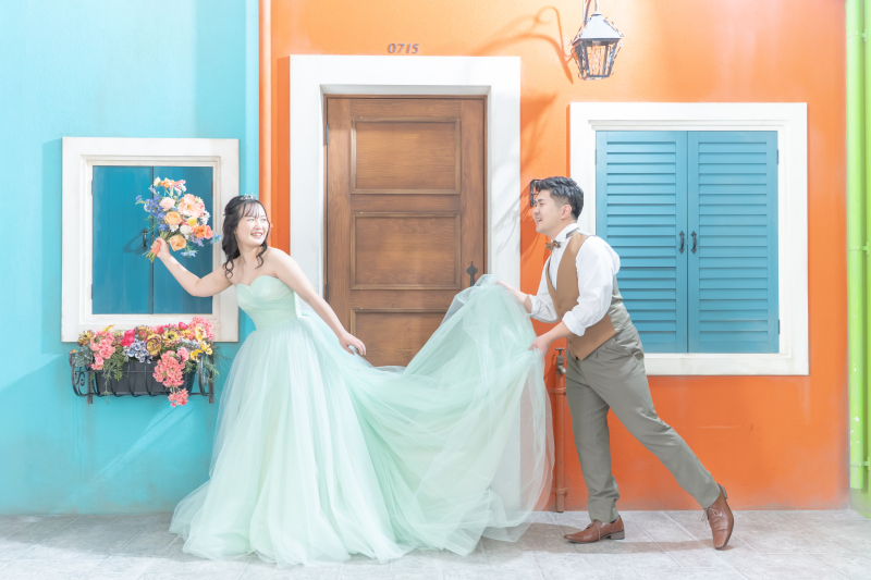 ふんわり広がるお気に入りのドレス