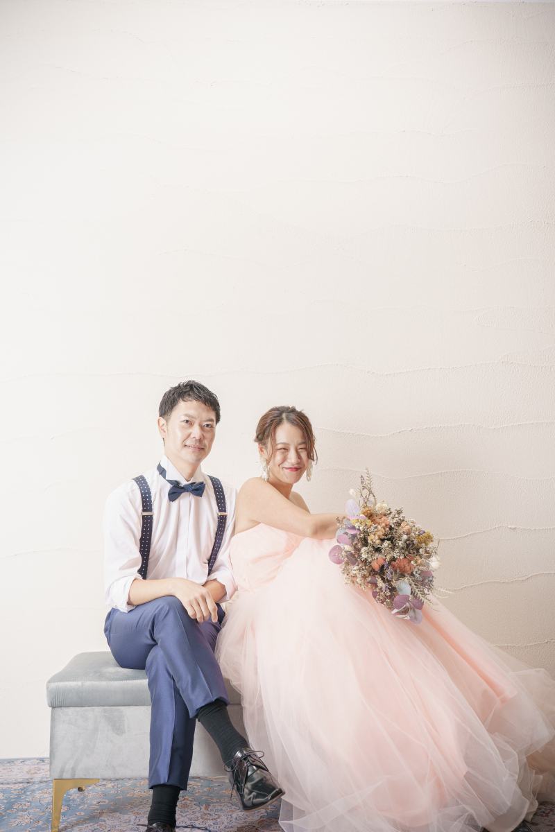 ふんわりカラードレス