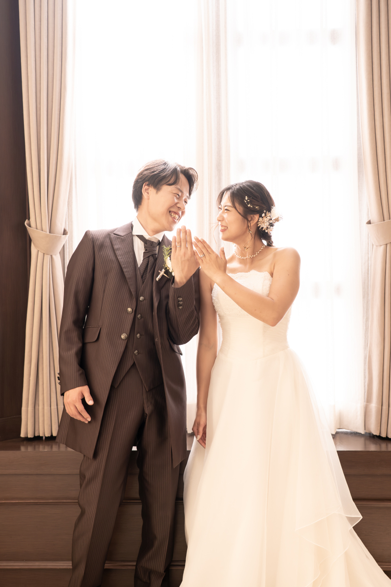 指輪のお披露目