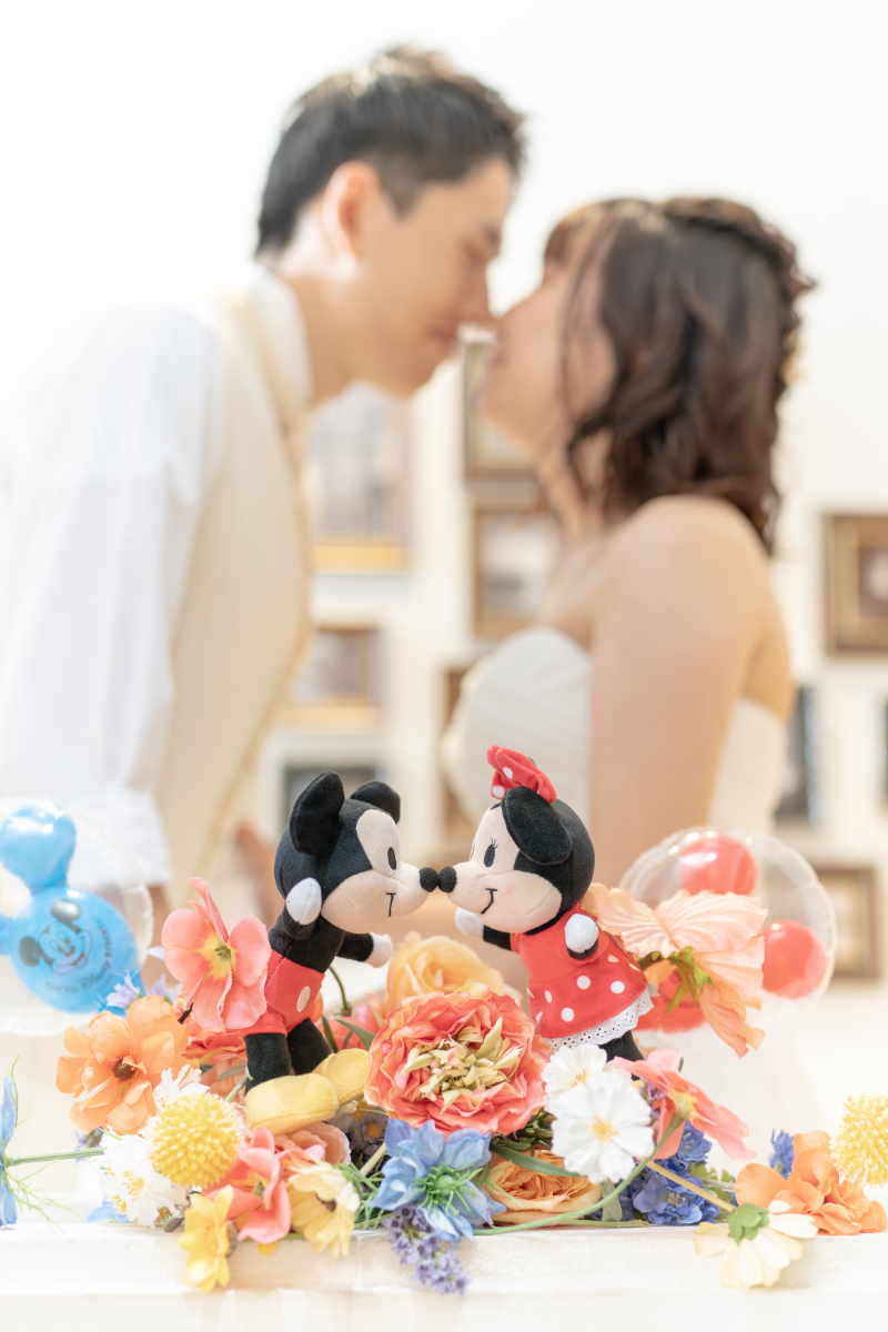 ミッキー＆ミニー越しの・・