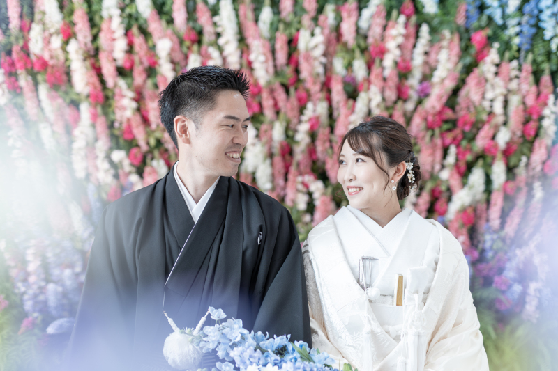 ルピナスの花畑を背景に・・・♪