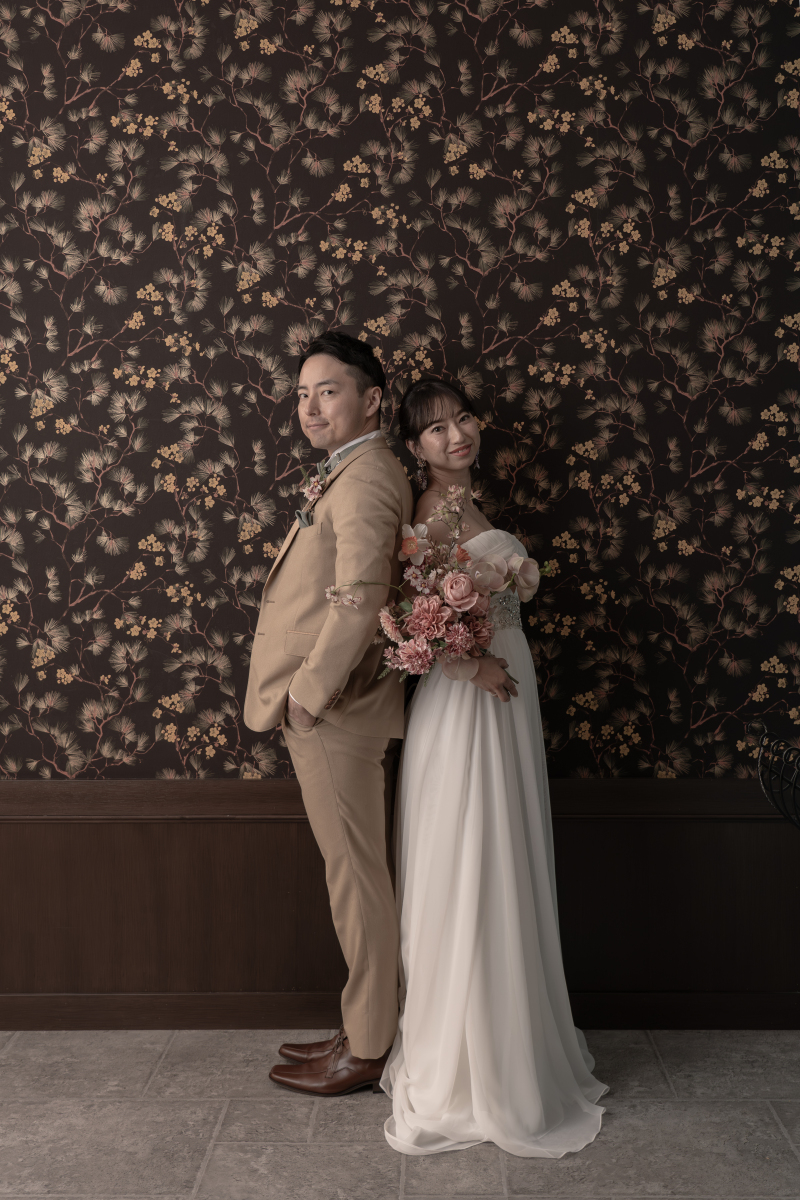 背中合わせショット