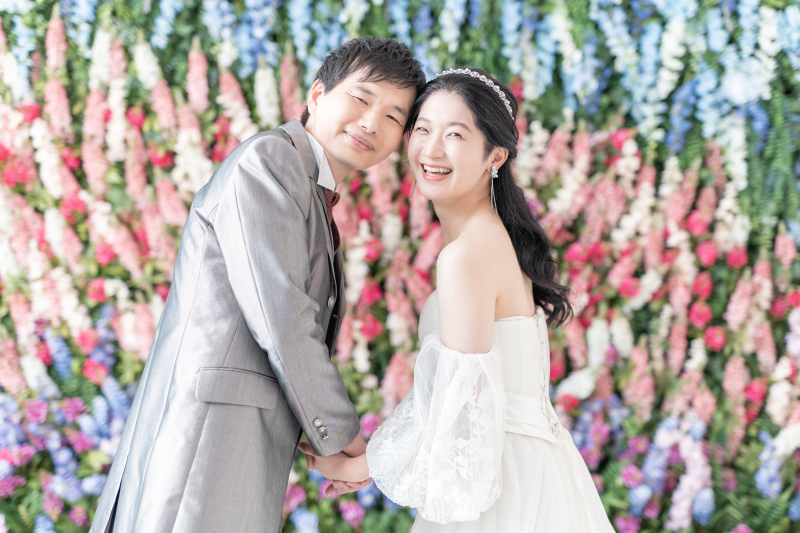 お顔を寄せながら