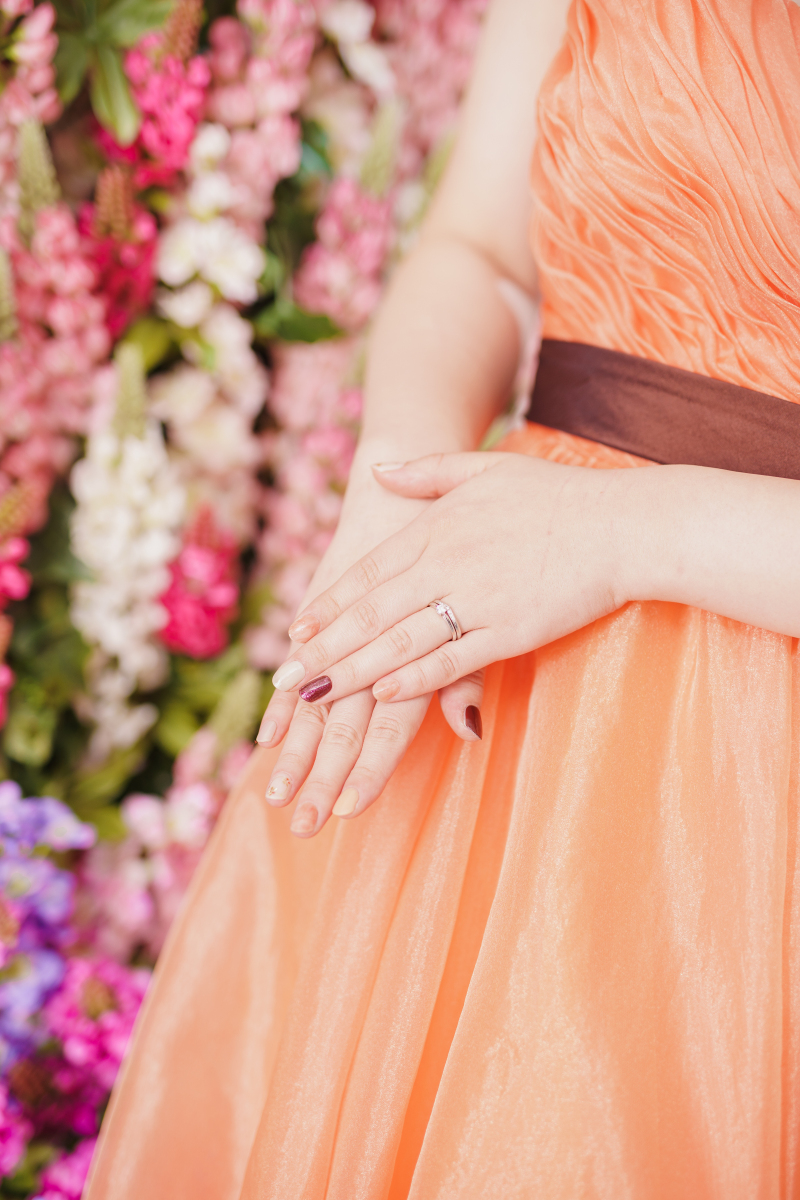 前から決めていたカラードレス♡