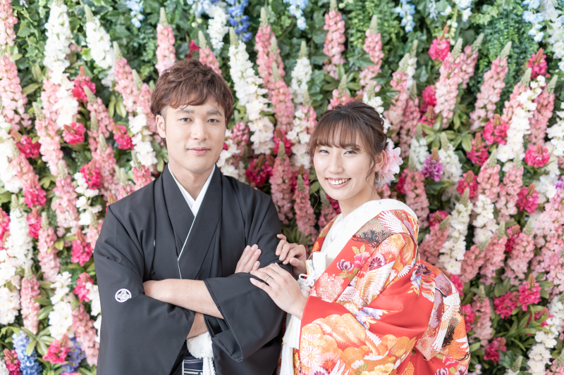 ルピナスのお花畑で