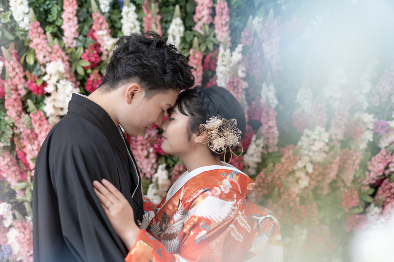 おでこ合わせで・・