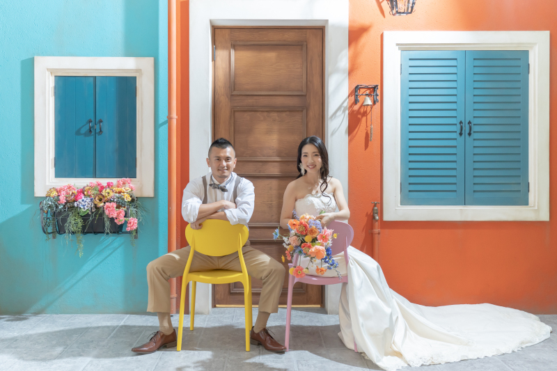 イタリアをイメージした街並みで