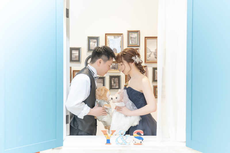 おでこ合わせショット