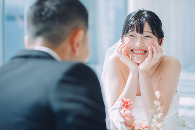 向かいあいながら