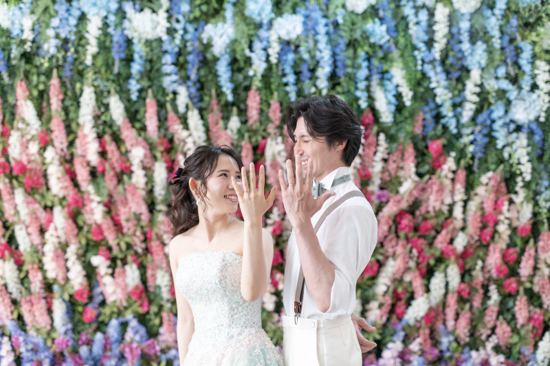 ルピナスいっぱいのシーンで