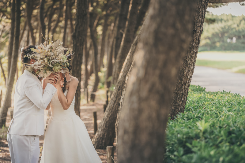 お顔隠しショット