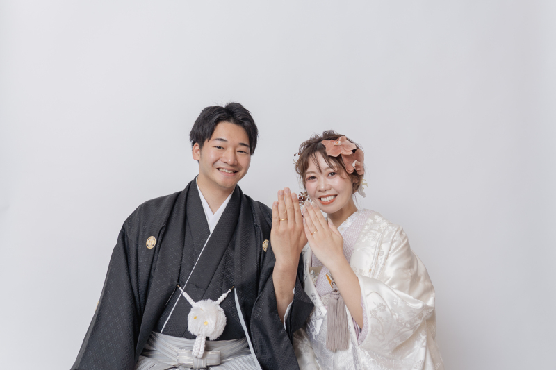 指輪お披露目ショット