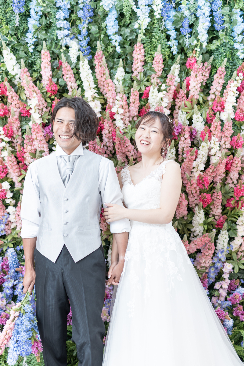  自然なおふたりの瞬間を