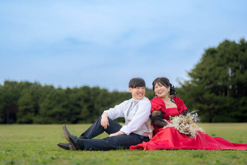 芝生広場でも♪