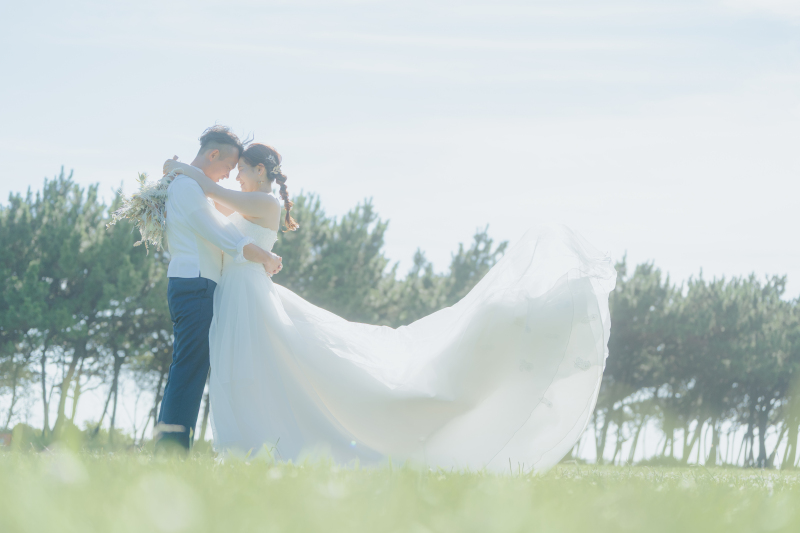 トレーンをふわっと・・