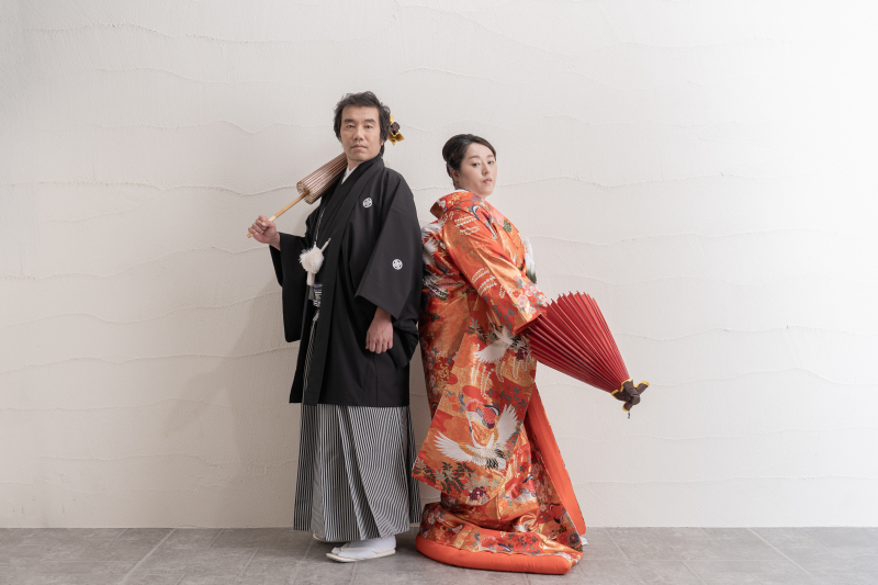 色打掛にお召し替え