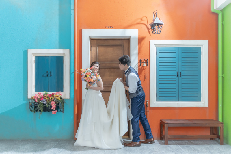 トレーンを持って♪