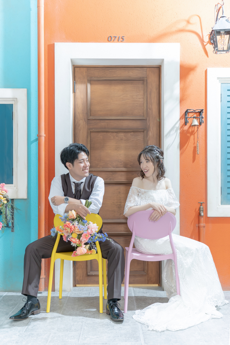 カラフルチェアとブラーノ島♪