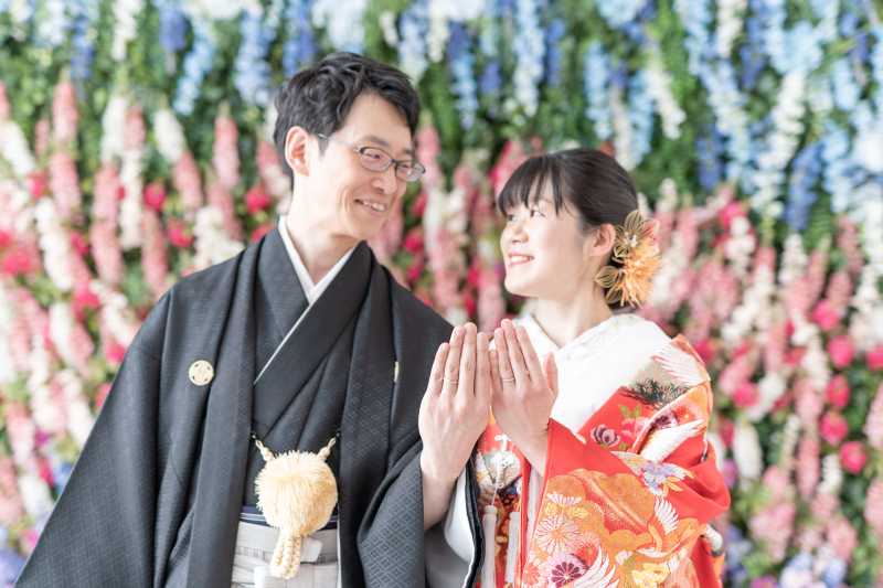 指輪のお披露目