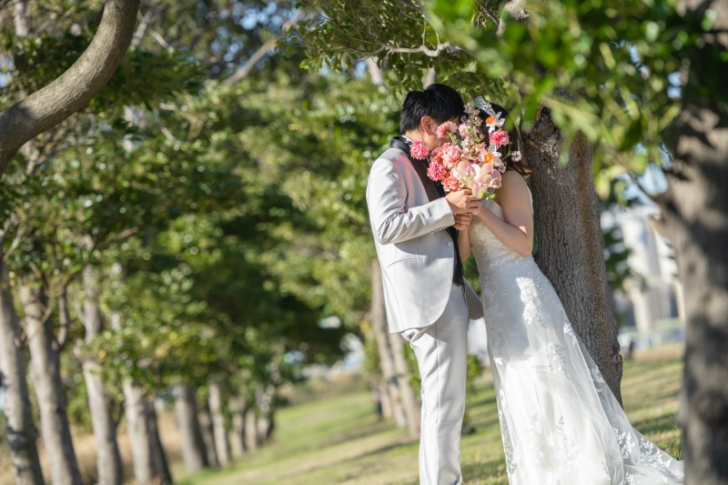ブーケで隠して・・・♡
