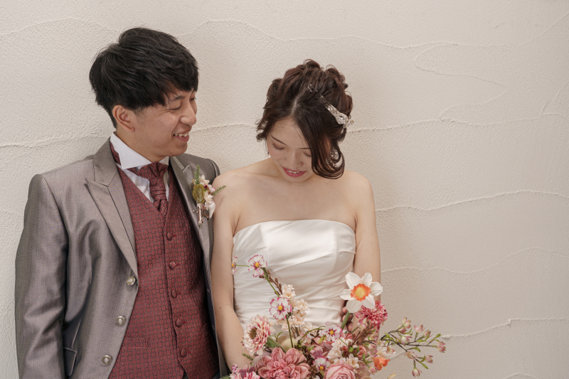 ご新郎の優しい目線が印象的