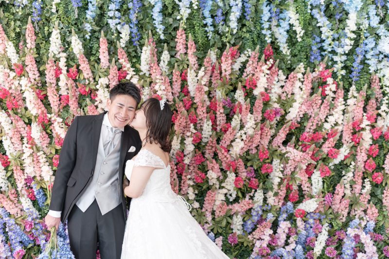 壁一面のルピナス！