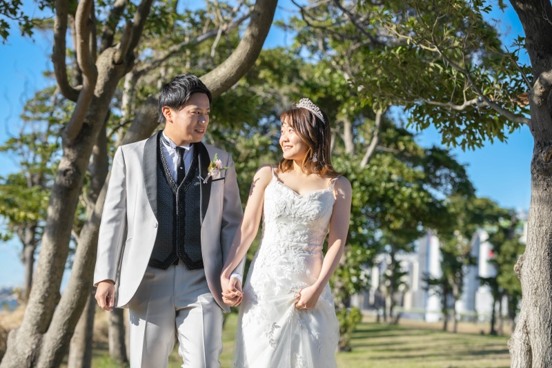 お互いのお顔を見てにっこり