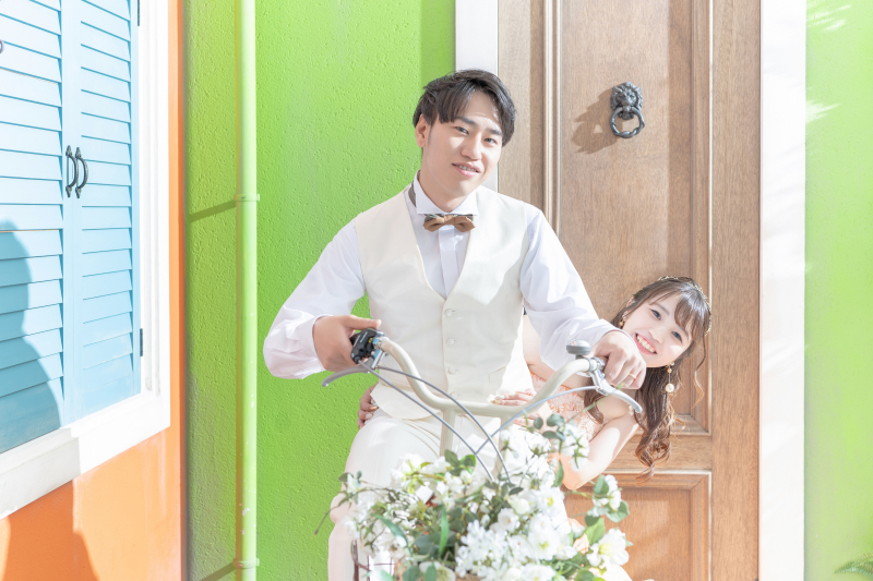 自転車に乗って♪