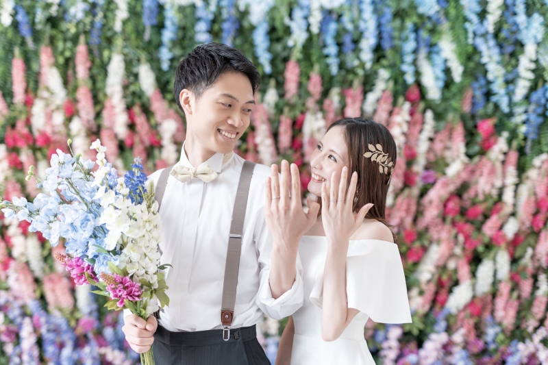 指輪お披露目と笑顔で♪