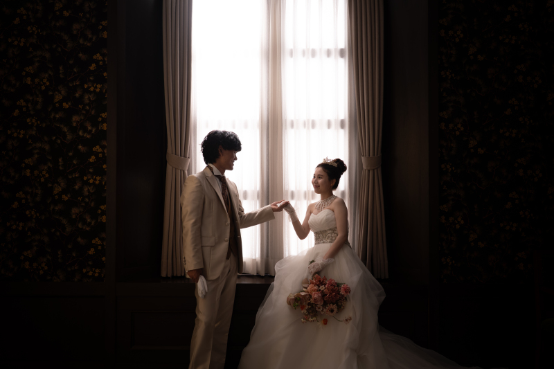 窓際ショットを